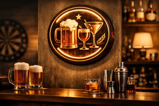 11 Modern Pub Sign Ideas for Home Bars - Two Fat Blokes Ltd