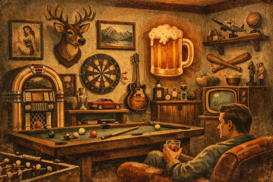 12 Man Cave Wall Decor Ideas That Work - Two Fat Blokes Ltd