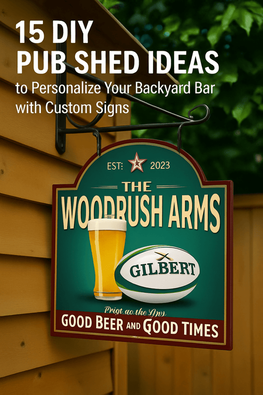 15 DIY Pub Shed Ideas to Personalize Your Backyard Bar with Custom Signs