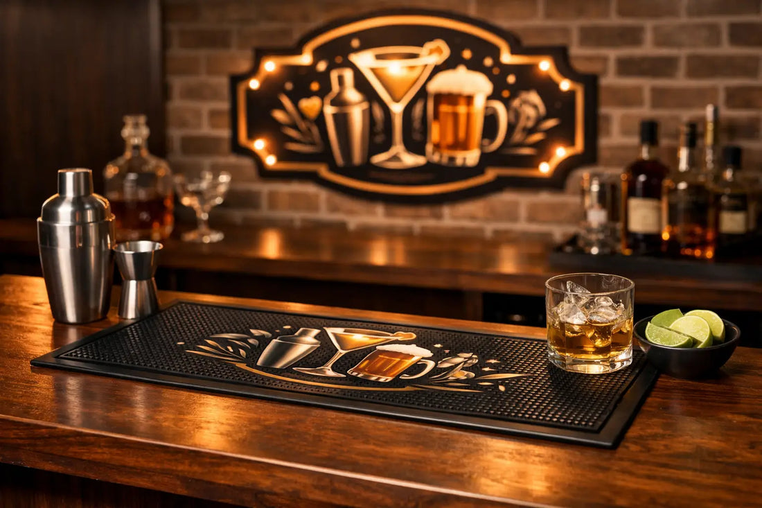 Bar Runners That Give Your Home Bar Some Clout