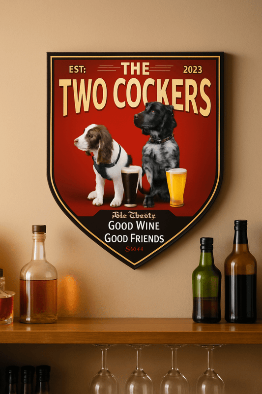 7 Creative Ways to Personalize Your Home Bar with a Personalized Bar Sign from Two Fat Blokes