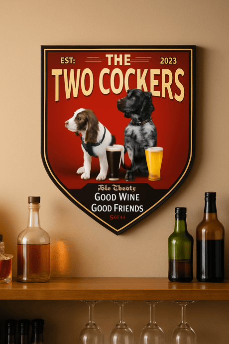 7 Creative Ways to Personalize Your Home Bar with a Personalized Bar Sign from Two Fat Blokes