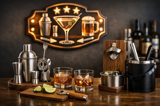 A Guide to Custom Bar Accessories That Work - Two Fat Blokes Ltd