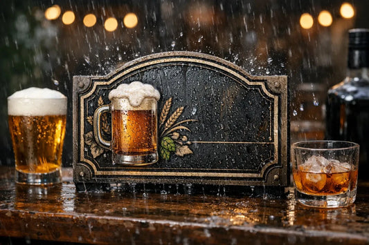 Are Personalised Bar Signs Waterproof Enough? - Two Fat Blokes Ltd