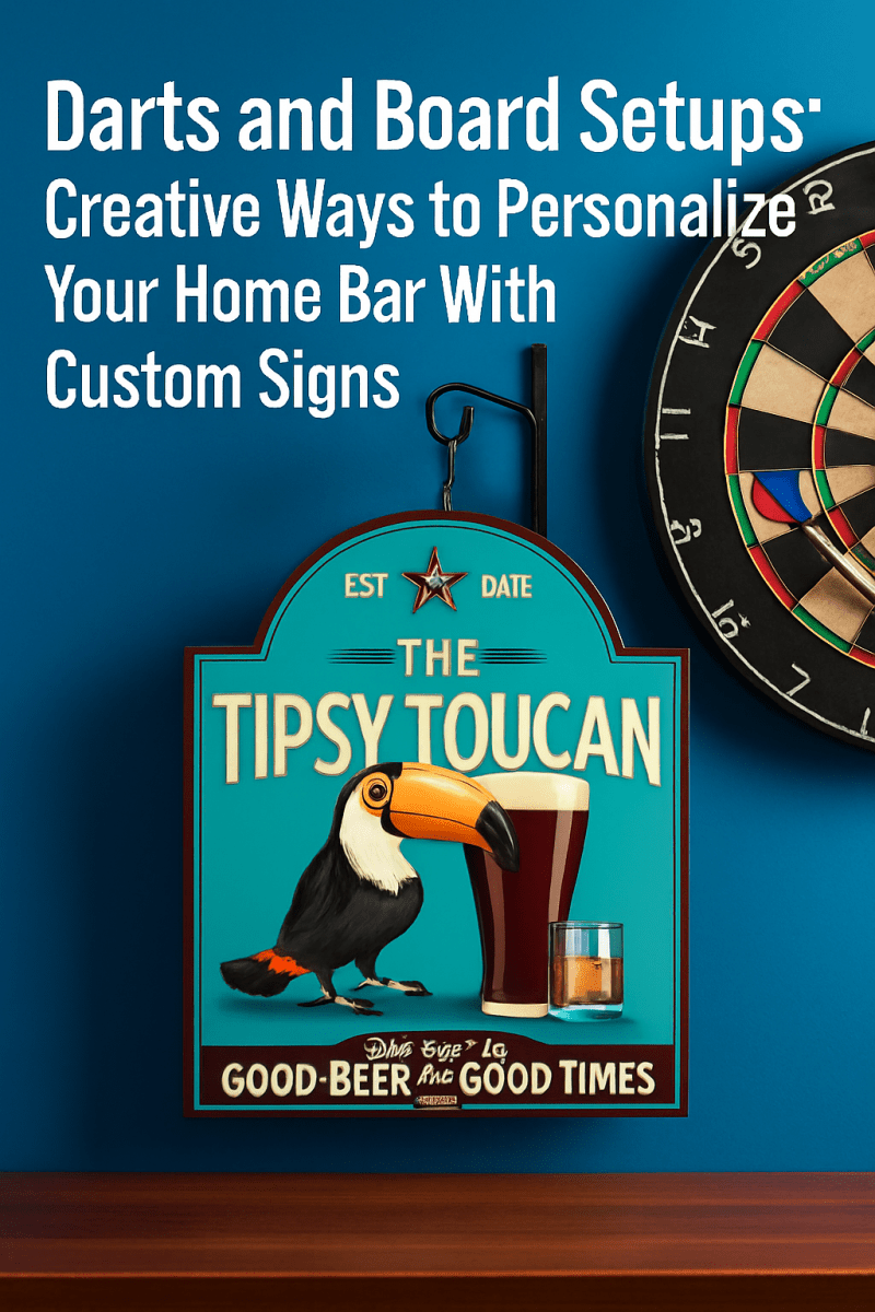 Darts and Board Setups: Creative Ways to Personalize Your Home Bar With Custom Signs