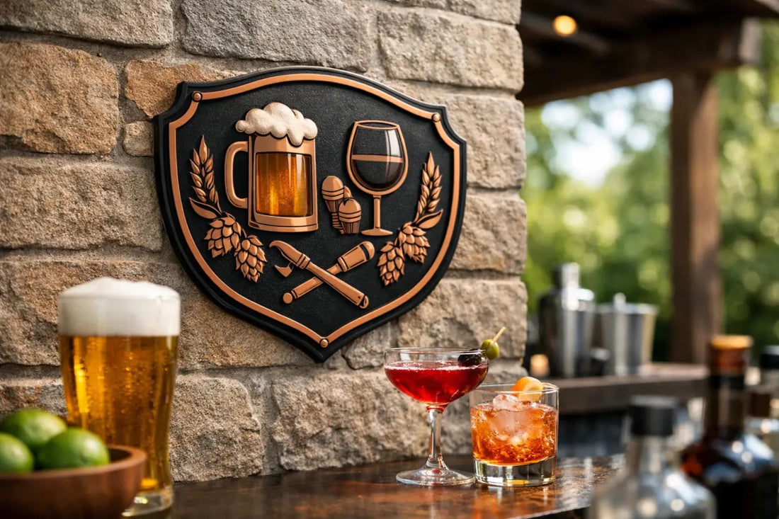 Durable Outdoor Bar Plaques That Keep Their Colour - Two Fat Blokes Ltd