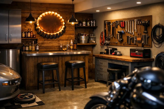 Garage Decor Ideas That Give Your Space Some Graft - Two Fat Blokes Ltd