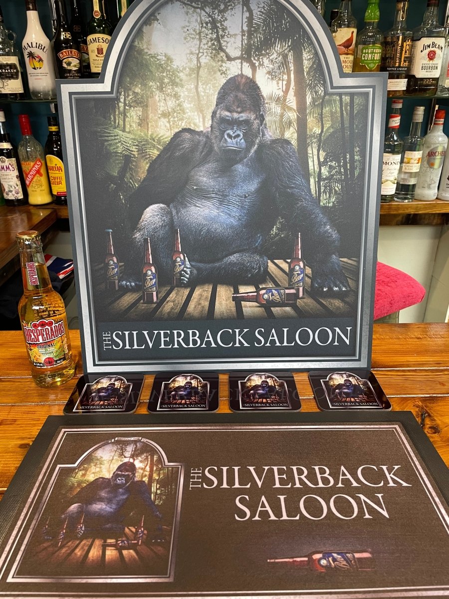 How to Create Matching Garden-Bar Décor: Signs, Bar Runners and Coasters - Two Fat Blokes Ltd