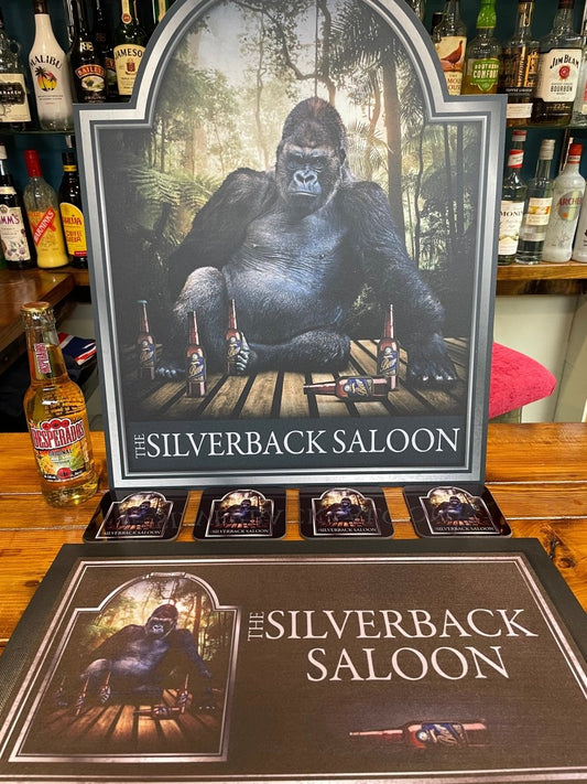 How to Create Matching Garden-Bar Décor: Signs, Bar Runners and Coasters - Two Fat Blokes Ltd