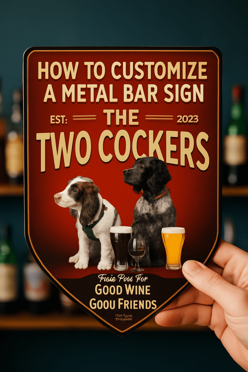 How to Customize a Metal Bar Sign for Your Home Bar or Man Cave: Step ...