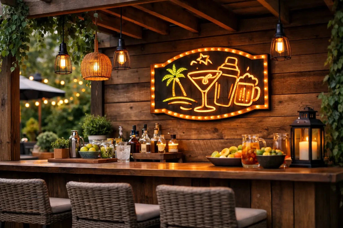 How to Decorate a Garden Bar Properly - Two Fat Blokes Ltd