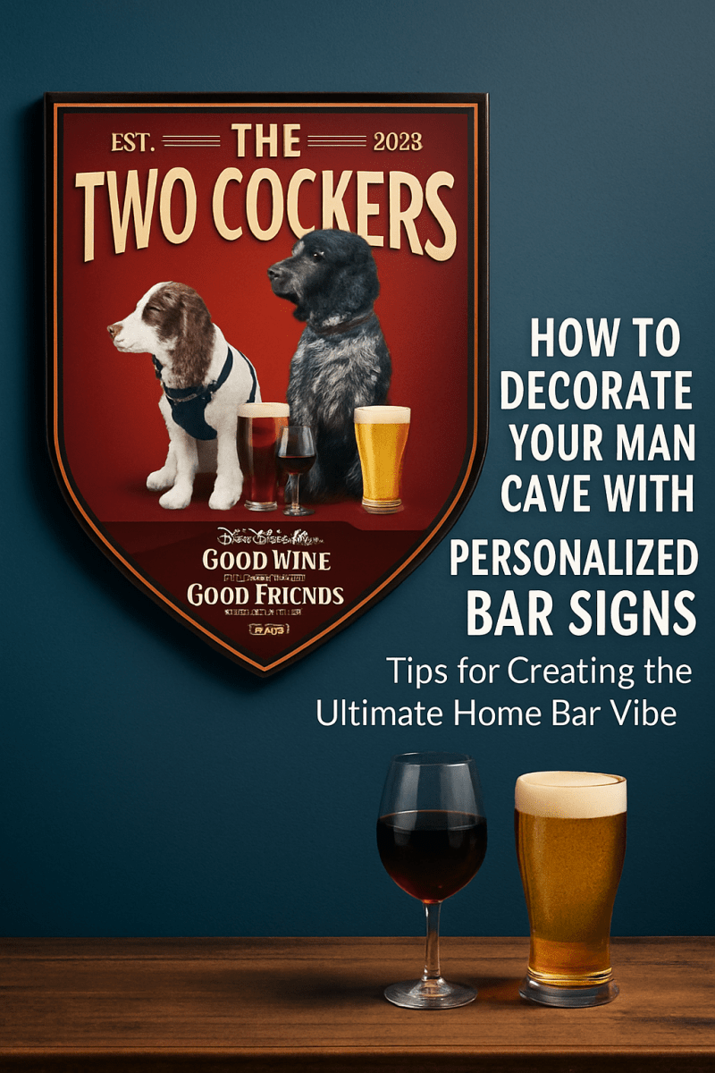 How to Decorate Your Man Cave with Personalized Bar Signs: Tips for Creating the Ultimate Home Bar Vibe