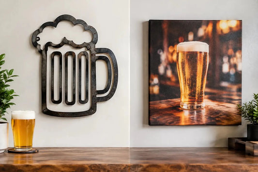 Metal Bar Signs Versus Canvas: Which Wins? - Two Fat Blokes Ltd