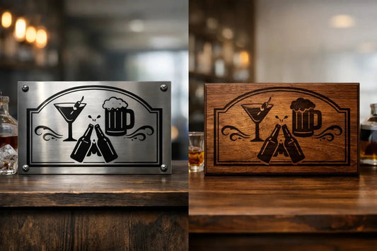Metal Signs vs Wooden Plaques: Which Suits You? - Two Fat Blokes Ltd
