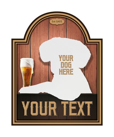 Our Dog Bar Signs - Add Your Own Dogs Photo!