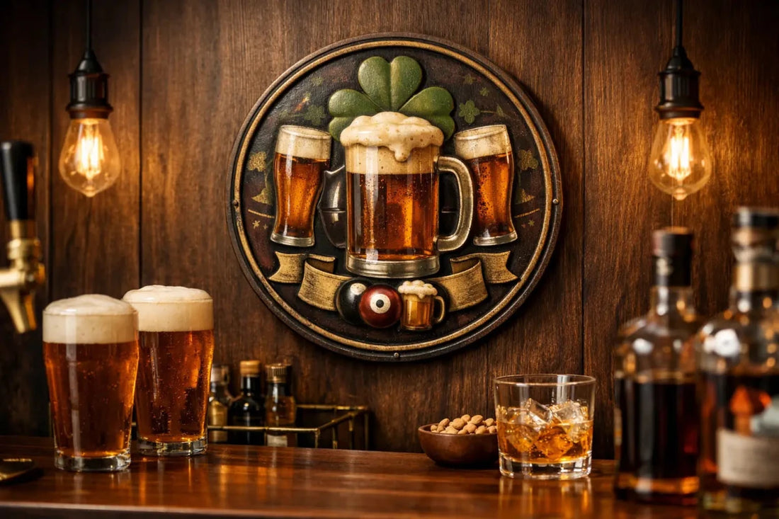 Pub Style Wall Sign Guide for Home Bars - Two Fat Blokes Ltd