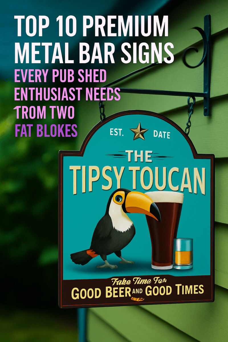 Top 10 Premium Metal Bar Signs Every Pub Shed Enthusiast Needs From Two Fat Blokes