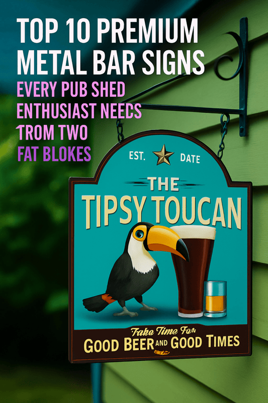 Top 10 Premium Metal Bar Signs Every Pub Shed Enthusiast Needs From Two Fat Blokes