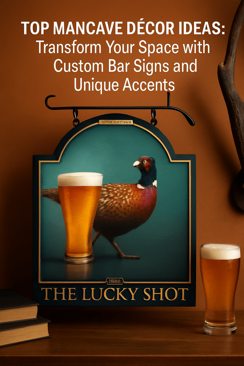 Top Mancave Décor Ideas: Transform Your Space with Custom Bar Signs and Unique Accents