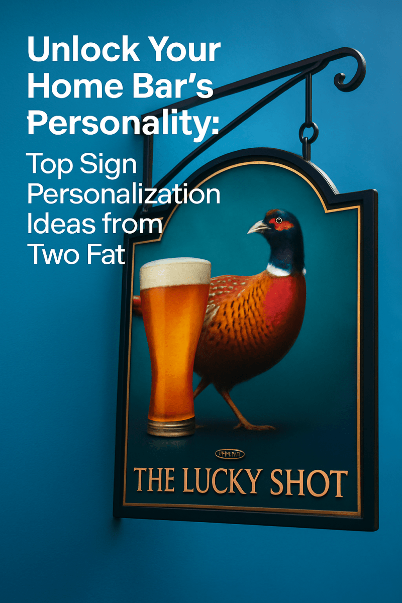 Unlock Your Home Bar’s Personality: Top Sign Personalization Ideas from Two Fat Blokes