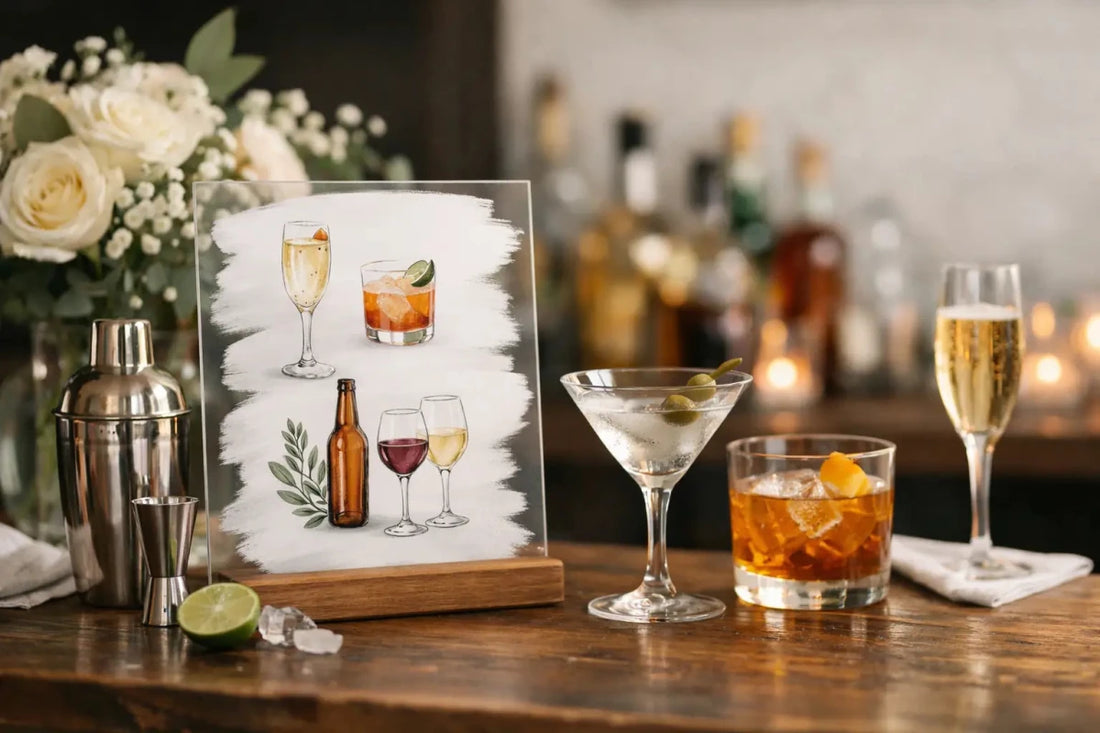 Wedding Bar Signs Personalised for Your Day - Two Fat Blokes Ltd
