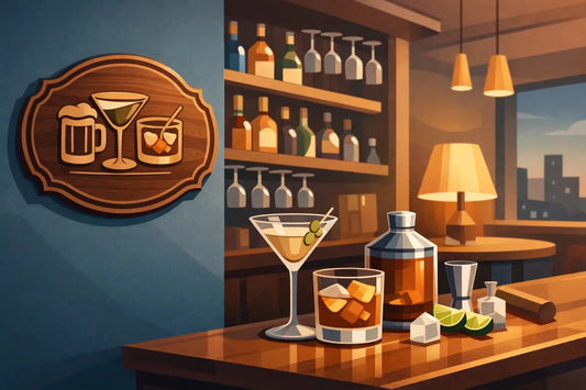 Why a Personalised Home Bar Plaque Works - Two Fat Blokes Ltd