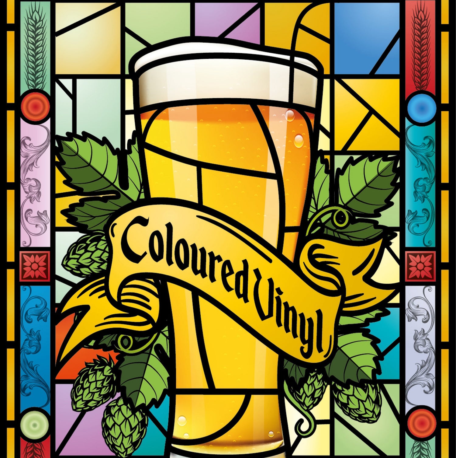 Coloured Window Vinyls | Stained Glass | Bar signs | Pub Signs
