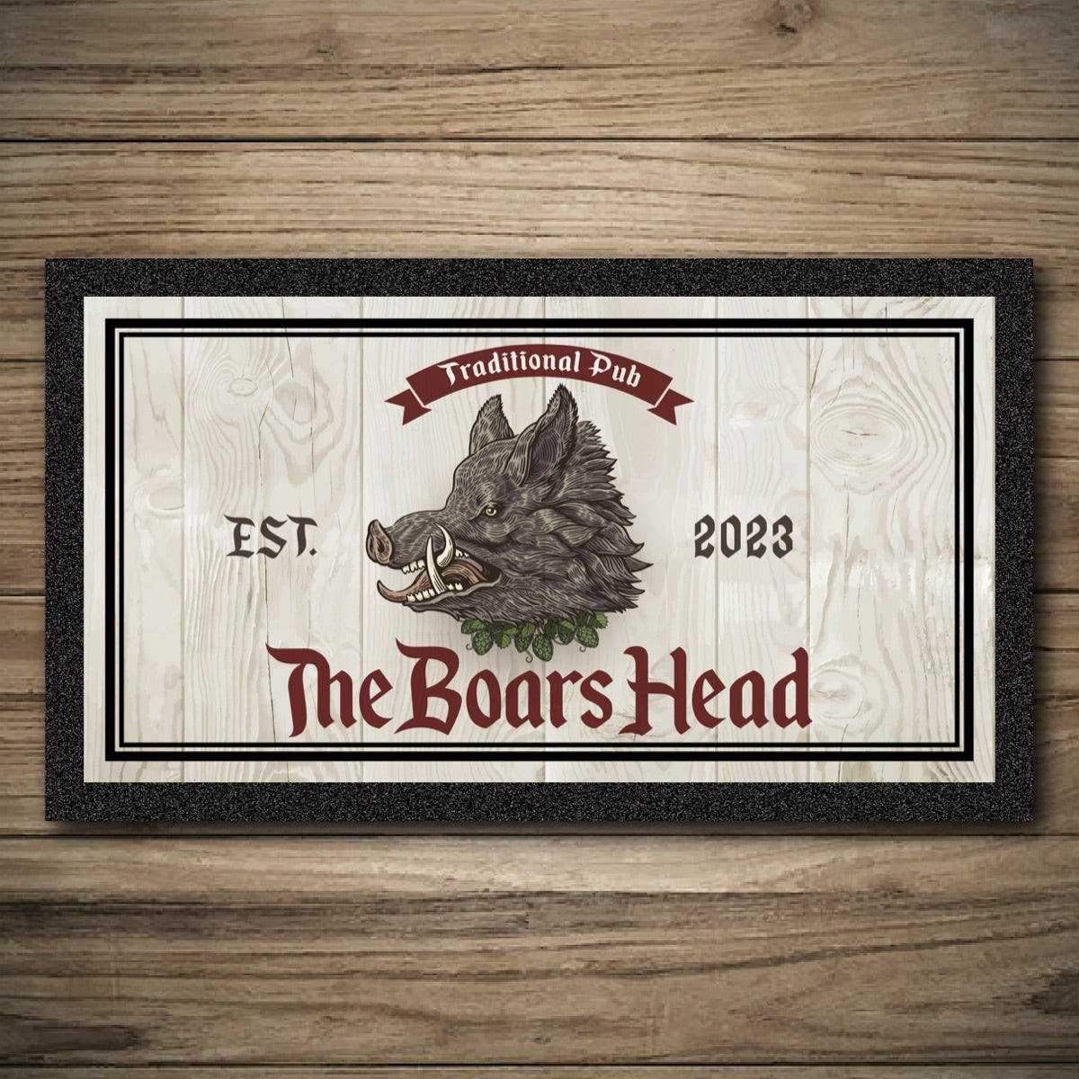Personalised Bar Mats | Drip Mats | Custom Bar Runners | Boars Head