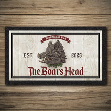 Load image into Gallery viewer, Personalised Bar Mats | Drip Mats | Custom Bar Runners | Boars Head
