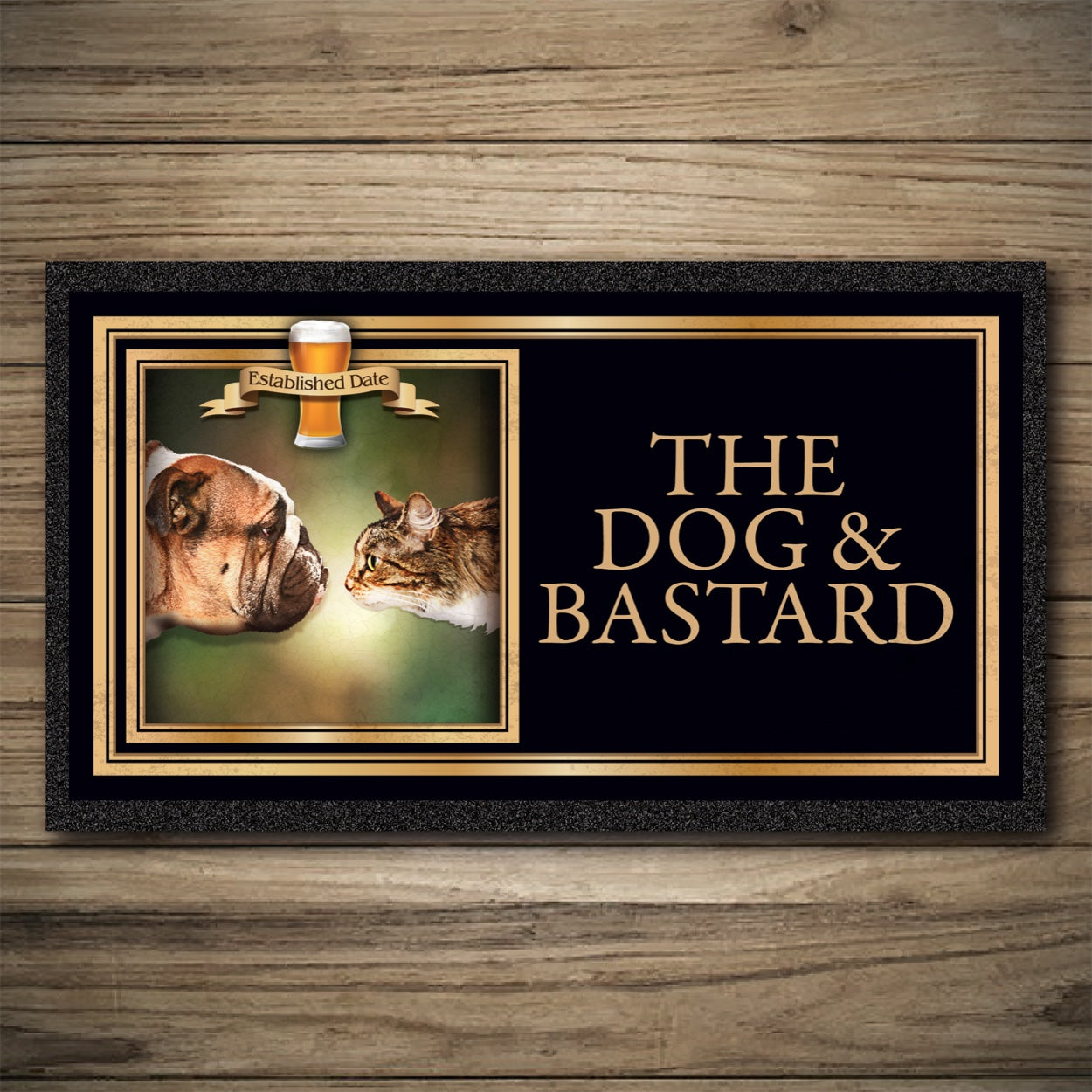 Personalised Bar Mats | Drip Mats | Custom Bar Runners | Dog & Bastard