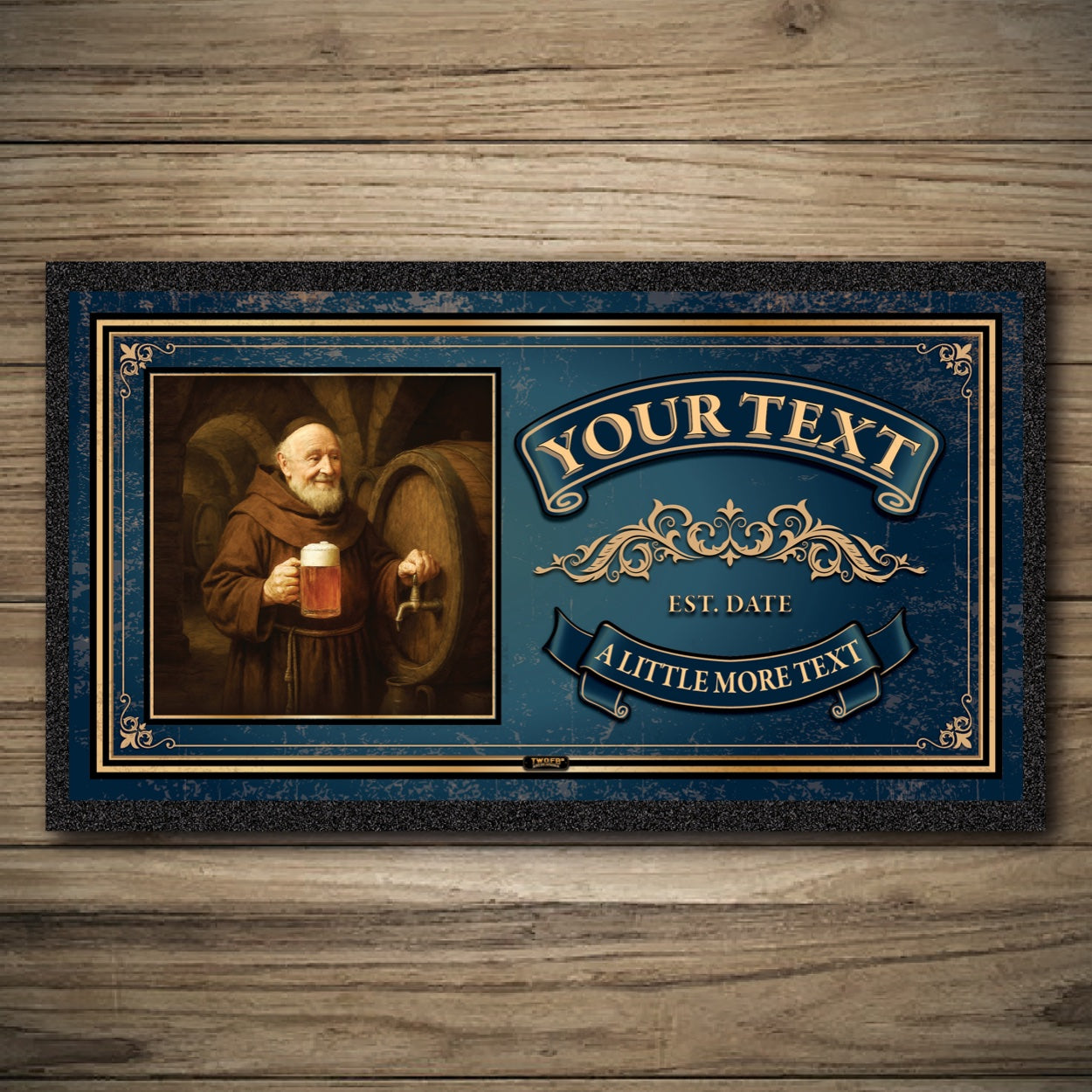 Personalised Bar Mats | Drip Mats | Custom Bar Runners | Drunk Monk