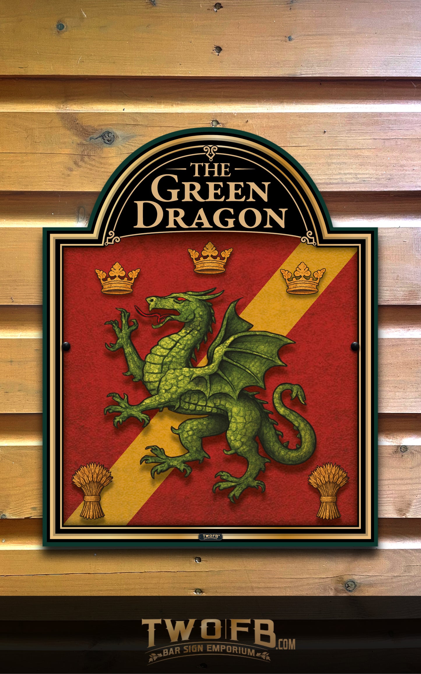 The Green Dragon, Custom bar sign, hanging pub sign, Bar sign, pub sign, Personalised bar sign, Funny bar sign, home bar signs uk, bar signs uk, bar signs.co.uk, custom pub sign uk, pub sign design, outdoor bar signs
 