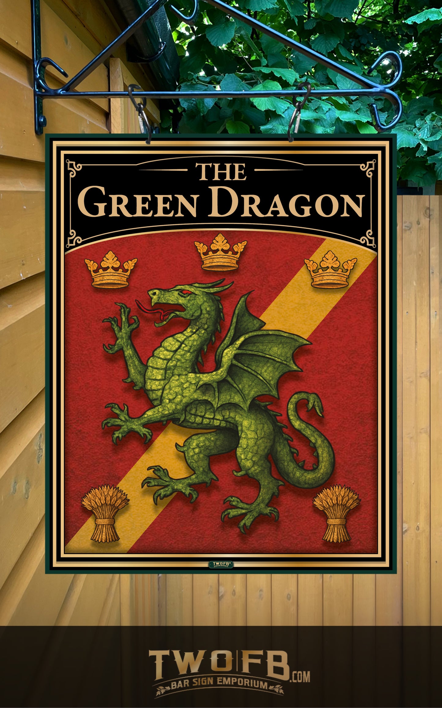 The Green Dragon, Custom bar sign, hanging pub sign, Bar sign, pub sign, Personalised bar sign, Funny bar sign, home bar signs uk, bar signs uk, bar signs.co.uk, custom pub sign uk, pub sign design, outdoor bar signs
 