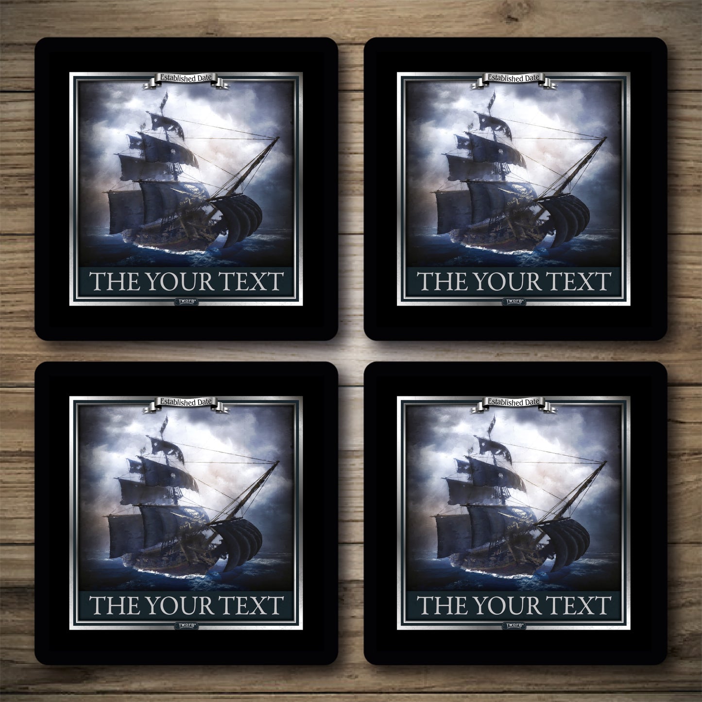 Personalised Bar Mats | Drip Mats | Custom Bar Runners | Pirates Arms