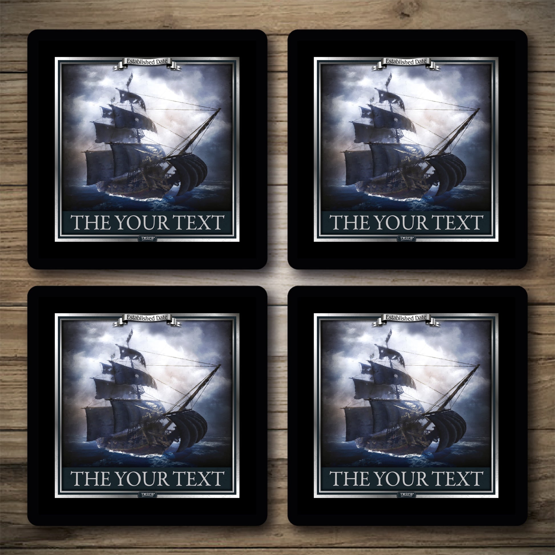 Personalised Bar Mats | Drip Mats | Custom Bar Runners | Pirates Arms