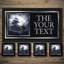 Load image into Gallery viewer, Personalised Bar Mats | Drip Mats | Custom Bar Runners | Pirates Arms
