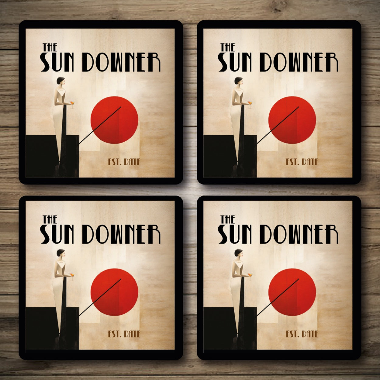 Personalised Bar Mats | Drip Mats | Custom Bar Runners | Sun Downer