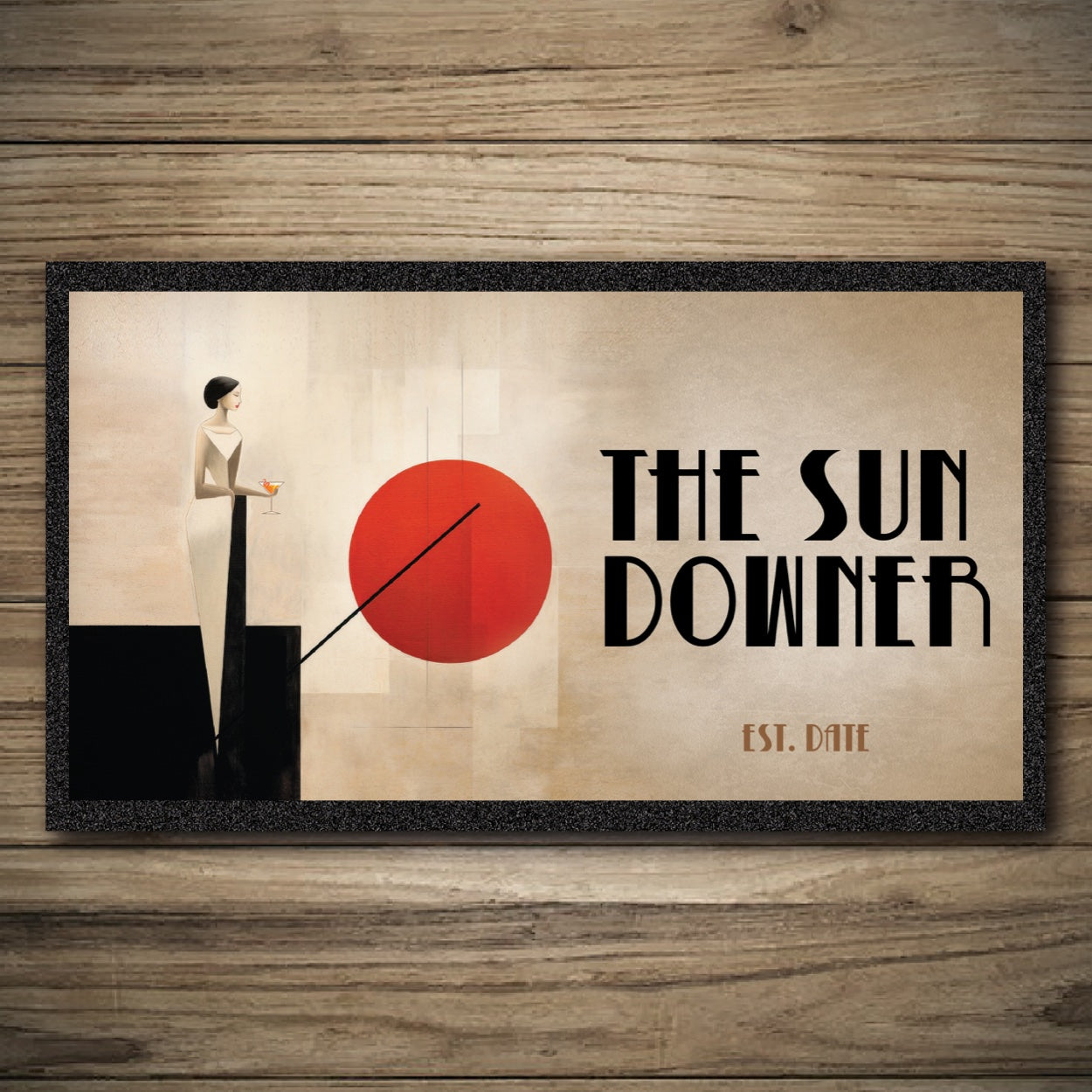 Personalised Bar Mats | Drip Mats | Custom Bar Runners | Sun Downer
