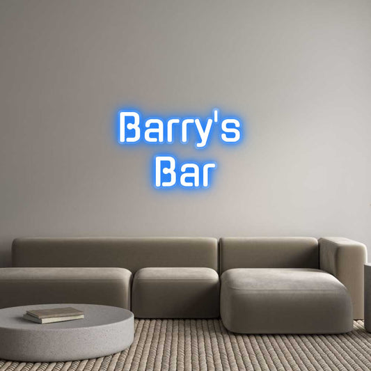 Custom Neon: Barry's 
Bar