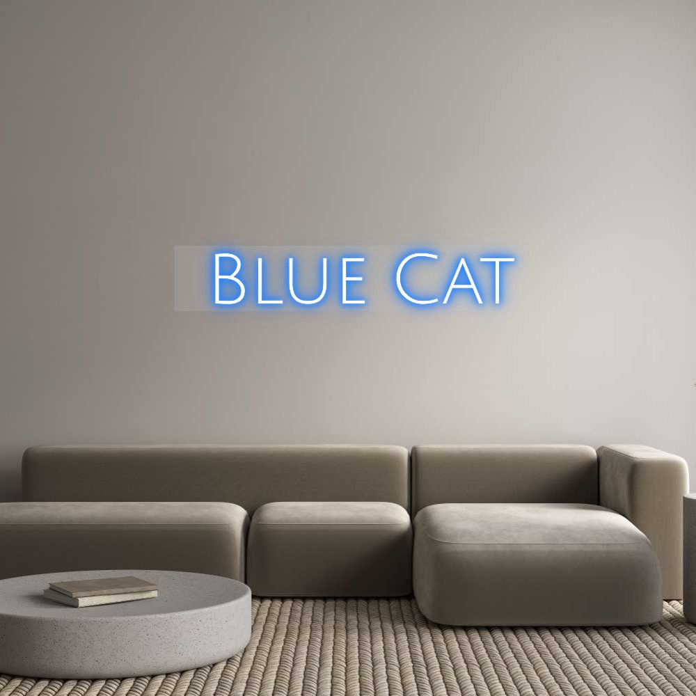Custom Neon:  Blue Cat