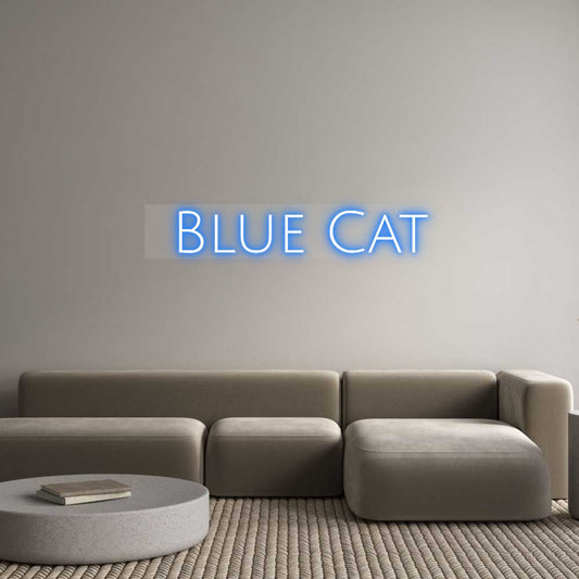 Custom Neon:  Blue Cat