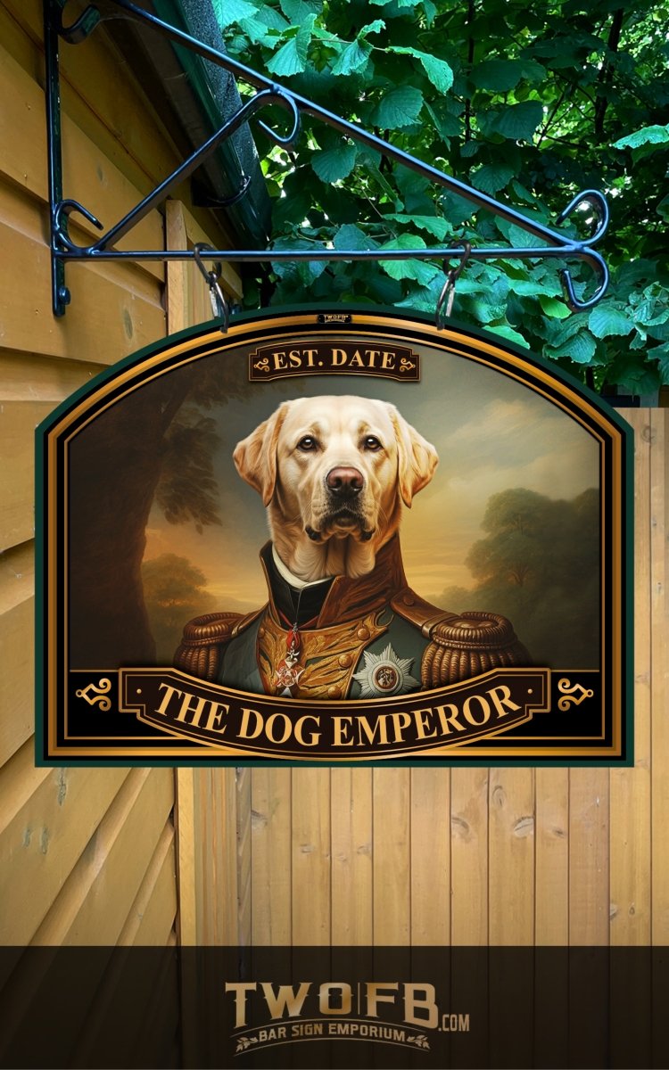 Dog House Emperor | Personalised Bar Sign | Pub Sign Custom Signs from Two Fat Blokes Ltd signs for bars