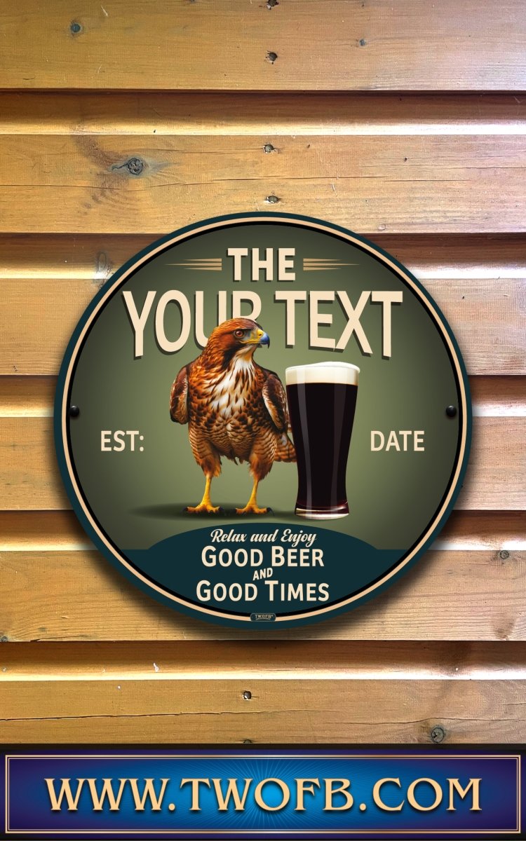 Hawk Inn | Personalised Bar Sign | Vintage Pub Signs