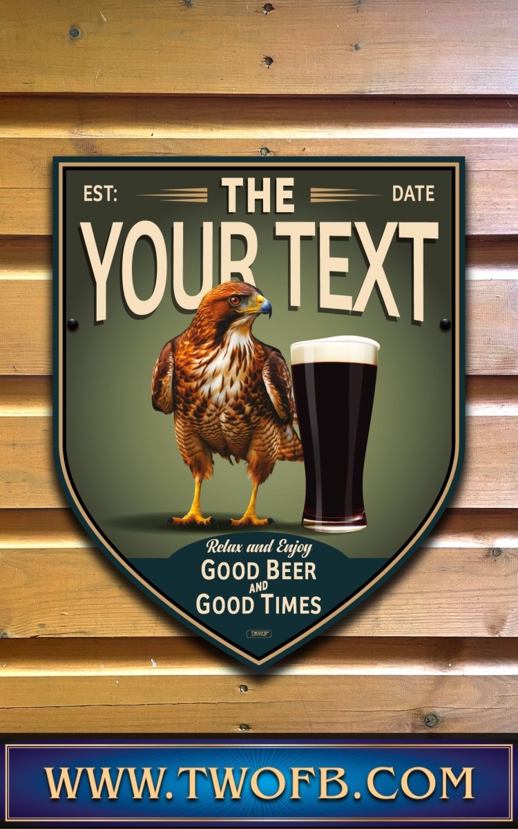 Hawk Inn | Personalised Bar Sign | Vintage Pub Signs