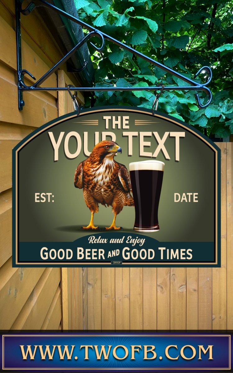 Hawk Inn | Personalised Bar Sign | Vintage Pub Signs
