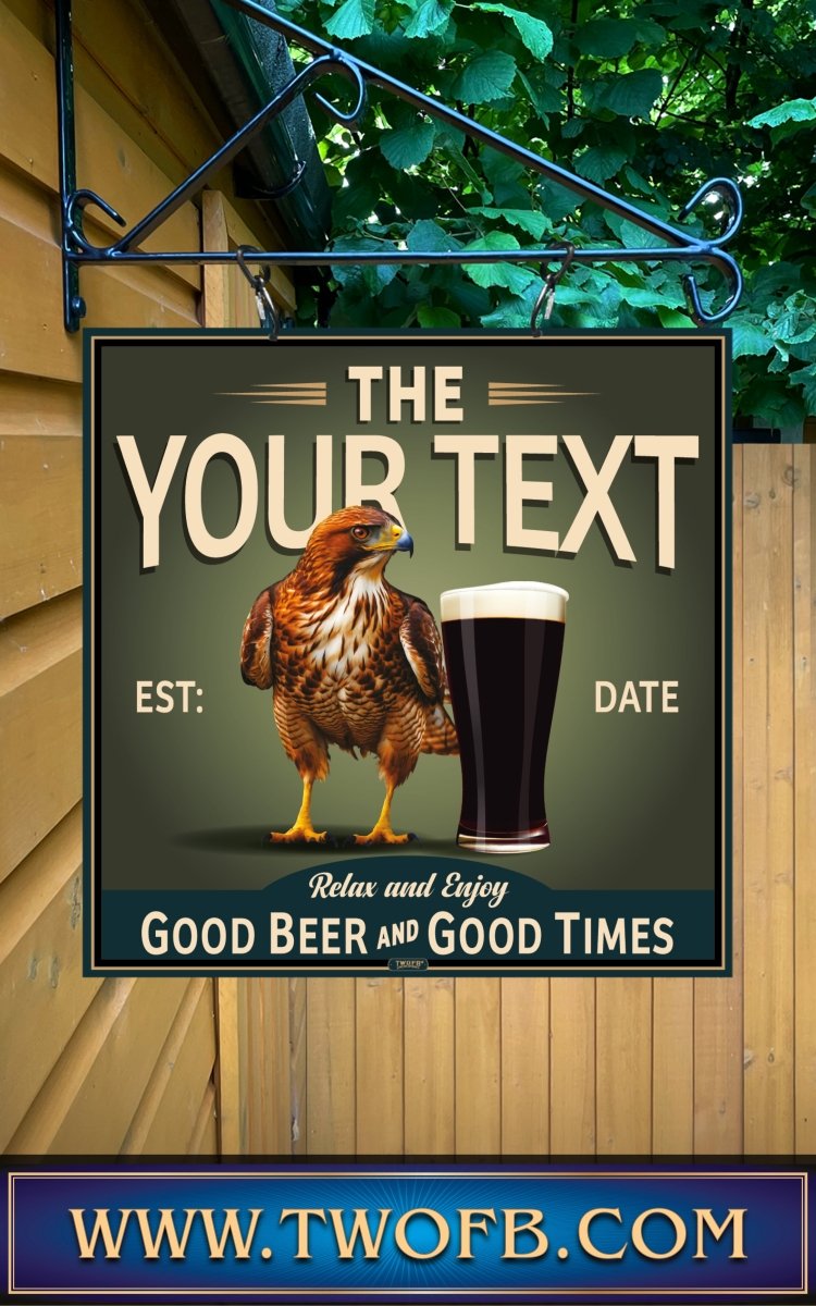 Hawk Inn | Personalised Bar Sign | Vintage Pub Signs