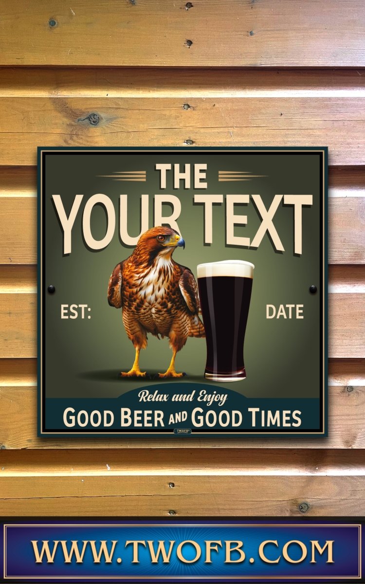 Hawk Inn | Personalised Bar Sign | Vintage Pub Signs