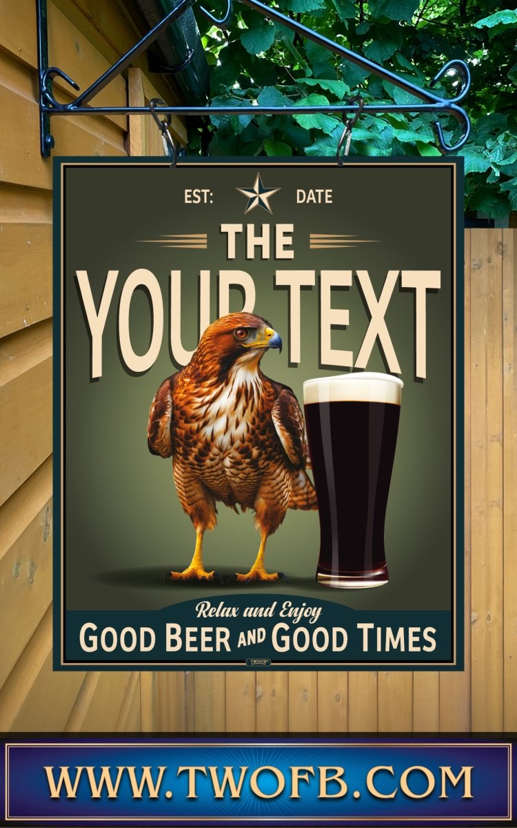 Hawk Inn | Personalised Bar Sign | Vintage Pub Signs
