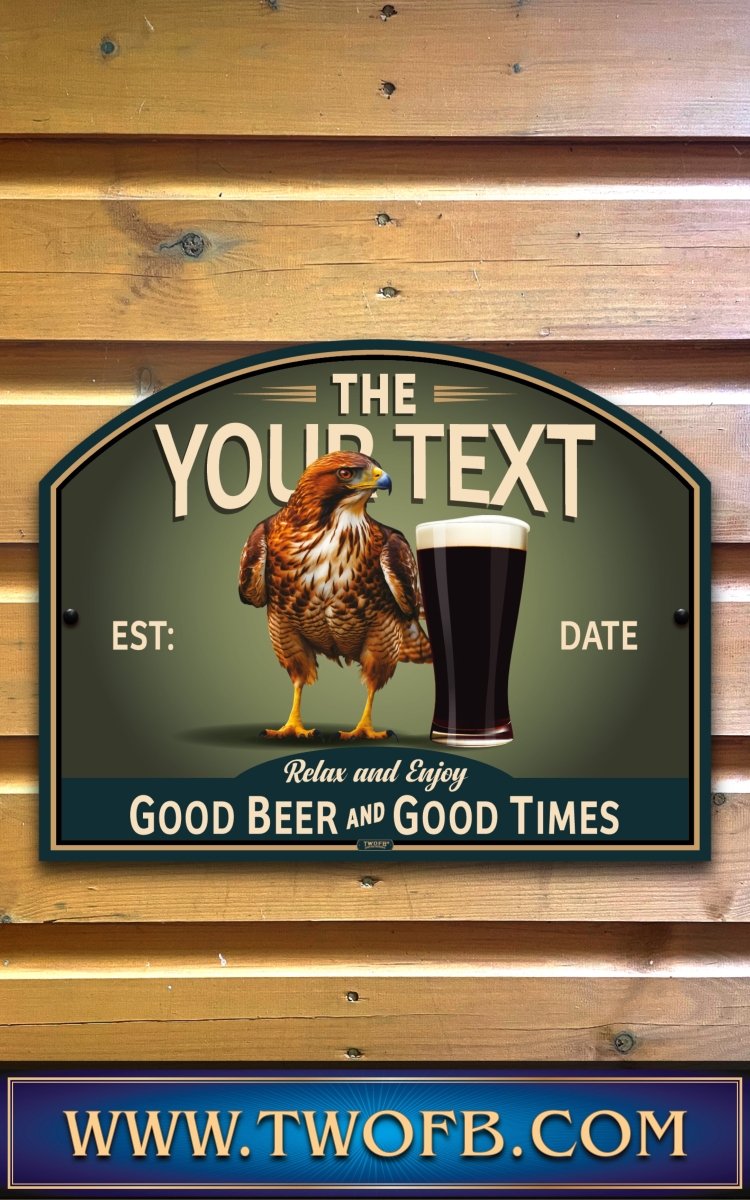 Hawk Inn | Personalised Bar Sign | Vintage Pub Signs