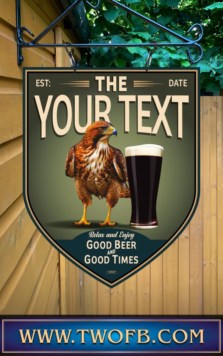 Hawk Inn | Personalised Bar Sign | Vintage Pub Signs